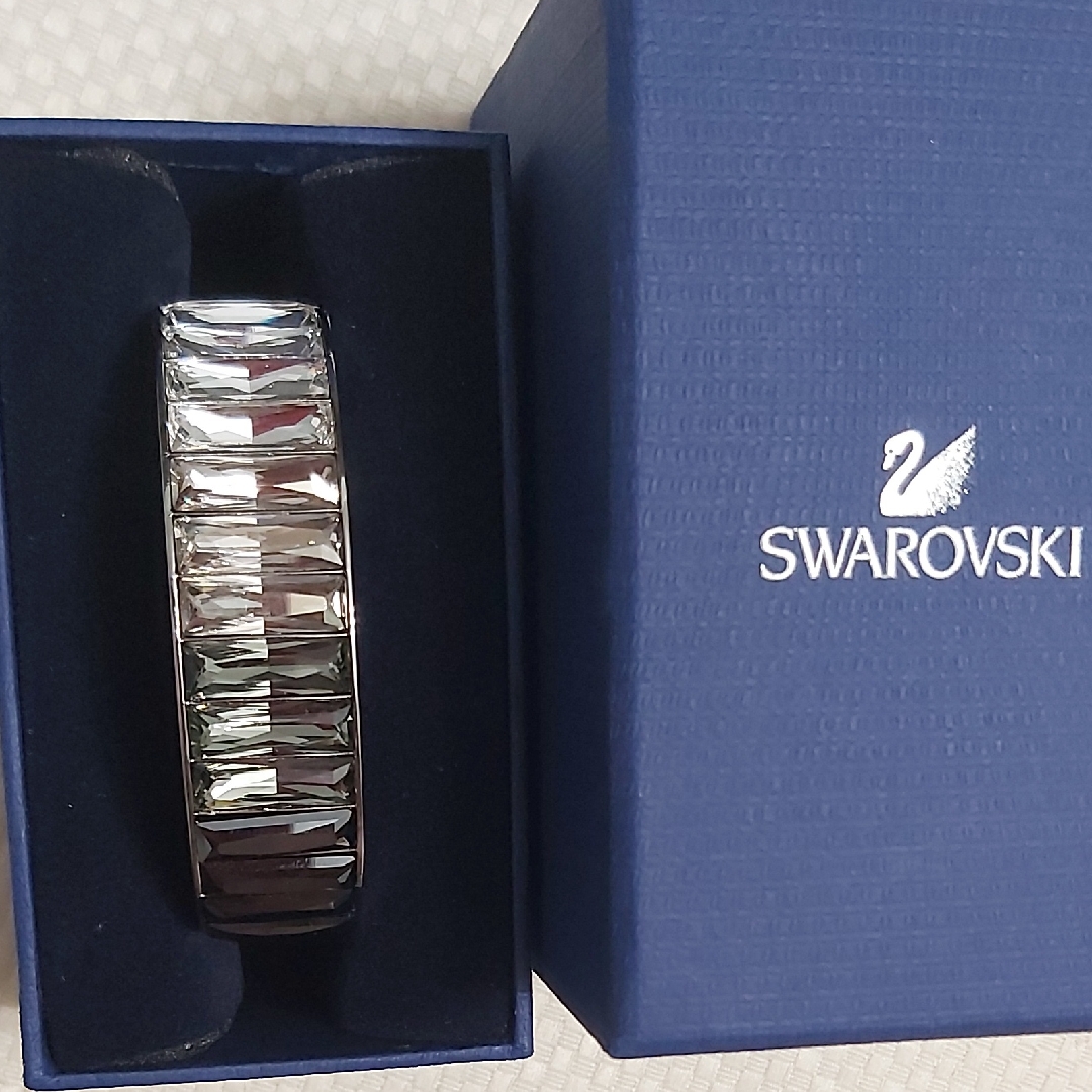 Swarovski Silver Bracelet With Geometric Design